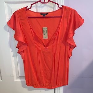 American Eagle Outfitters orange blouse BRAND NEW